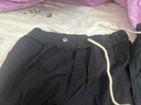 康創(chuàng  )暉夏季純棉七分褲男生寬松休閑哈倫褲戶(hù)外運動(dòng)束腳馬褲 大碼7分短褲 黑色 2XL 【135-150斤】 曬單實(shí)拍圖