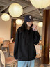 名創(chuàng  )優(yōu)品（MINISO）藏青色衛衣男春秋季開(kāi)衫外套2025新款青少年寬松百搭重磅連帽衣服 藏青(純色) XL /180(體重140-160斤) 曬單實(shí)拍圖