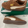彪馬（PUMA）【厚底鞋】復古天鵝絨增高松糕鞋休閑鞋女PLATFORM406752 咖啡棕-奶油香草色-金色-02 38 曬單實(shí)拍圖