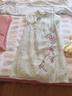 金菊春夏新款100%桑蠶絲復(fù)古真絲刺繡中國(guó)風(fēng)中長(zhǎng)款改良旗袍連衣裙女裝 綠色 XL 曬單實(shí)拍圖
