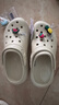 卡駱馳crocs檀健次同款經(jīng)典泡芙洞洞鞋百舒適男沙灘鞋女鞋休閑鞋|207521 骨白色-2Y2(含智必星) 36 (220mm) 37 曬單實拍圖