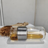 WCZ德國(guó)精工玻璃杯泡茶杯茶水分離高端杯男過濾獨(dú)立茶倉雙層男士水杯 鋼本色200ml 帶杯套杯刷 曬單實(shí)拍圖