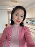 三彩2025春季新款V領(lǐng)單排扣綿羊毛針織衫開衫顯瘦修身M 曬單實拍圖