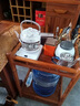 FUNORK全自動(dòng)上水電熱燒水壺玻璃燒水器茶臺專(zhuān)用一體茶桌茶幾保溫泡茶具抽水電茶爐 底部上水 - 帶恒溫（提梁壺） 1L 曬單實(shí)拍圖