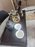 TEAHUE茶盤家用茶托盤2025新款客廳高檔茶具辦公室用干泡茶臺(tái)茶海 曬單實(shí)拍圖