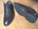 木林森（MULINSEN）品牌男鞋2026春夏新款真皮商務(wù)正裝皮鞋男士軟底防滑休閑皮鞋 黑色 39 曬單實(shí)拍圖