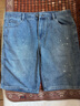 HLA海瀾之家牛仔中褲男25三體聯(lián)名系列洗水工藝褲子男夏季 曬單實(shí)拍圖
