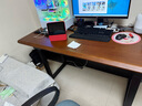 杰妮卡電動升降桌3CM實木電腦電競桌子家用學(xué)習(xí)書桌可站立辦公桌工作臺 4立柱雙電機(jī)3cm實木胡桃色 160*70【免費送裝】 曬單實拍圖