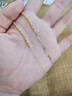 黛若七夕禮物18K黃金腳鏈環(huán)環(huán)相扣素鏈AU750配飾夏天彩金腳脖子送女友 18K金腳鏈(約0.74g) 曬單實拍圖