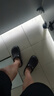 細細條洞洞鞋男女夏個(gè)性ins學(xué)生防滑外穿涼鞋拿鐵色沙灘鞋護士鞋 曬單實(shí)拍圖