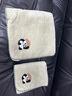 潔麗雅（Grace）熊貓款刺繡珊瑚絨浴巾毛巾套裝7A抗菌男女士洗澡專用 曬單實拍圖