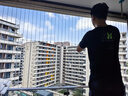 花南玉隱形防護(hù)網(wǎng)高層兒童防護(hù)欄防盜網(wǎng)陽臺學(xué)校連廊幼兒園樓梯防墜網(wǎng) 2.5包膜鋼絲 曬單實拍圖