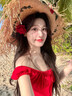 法式拉菲草花朵草帽女夏季沙灘海邊編織大帽檐太陽帽子遮陽防曬帽 均碼【純手工制作】 曬單實(shí)拍圖
