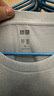 優(yōu)衣庫男裝女裝DRY-EX速干T恤短袖印花吸汗透氣訓練服476141 02 淺灰色 XL /180/108B 曬單實拍圖