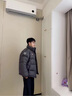 鴨鴨（YAYA）中國系列復(fù)古港風(fēng)羽絨服男女同款2025新款情侶立領(lǐng)羽絨面包服S 青光黑色 L (175) 【適合130-150斤】 曬單實(shí)拍圖
