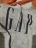 GAP男女裝2025秋季新款logo印花抓絨寬松運動(dòng)連帽衫衛衣786920 灰色 S (165/88A) 亞洲尺碼 曬單實(shí)拍圖