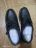 宜馳（EGCHI）皮鞋男商務(wù)休閑正裝鞋頭層牛皮耐磨透氣新款鞋 J6627 系帶款 40 曬單實(shí)拍圖