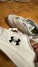 安德瑪（Under Armour）春季兒童防滑跑步鞋男女大童舒適耐磨運動鞋2511106 白色 34 曬單實拍圖