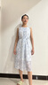 百圖betu女裝2025夏季新款連衣裙羽毛提花暈染背心仙女裙子女2506T39 淺蘭 M 曬單實(shí)拍圖