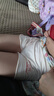 多妙屋女童安全褲防走光棉兒童內(nèi)褲夏季薄款寶寶四角平角打底褲保險(xiǎn)褲 粉+白【A類 2條裝】8185 120 適合110-120cm 曬單實(shí)拍圖