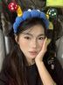 可愛大眼仔洗臉專用發(fā)箍女2025新款搞怪發(fā)卡帶齒防滑頭箍高端頭飾 可愛大眼仔洗臉發(fā)箍【1個裝】 曬單實拍圖