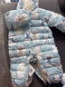 婧麒（JOYNCLEON）嬰兒衣服寶寶連體衣冬季加絨加厚夾棉款連帽哈衣保暖外出棉服 萌趣雪寶 100cm  【2-3歲建議體重15-17.5kg】 曬單實(shí)拍圖