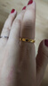 中國黃金（CHINA GOLD）18K金戒指女款日常百搭鉆紋固口指環(huán)情人節(jié)生日禮物送女友愛人 18K鉆紋戒指 圈號14 曬單實拍圖