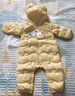 巴拉巴拉童裝嬰兒連體羽絨服輕薄羽絨服寶寶衣服2025冬裝抱衣爬服男童女童 黃色雪人-白鴨絨 73 cm-充絨量37g 曬單實(shí)拍圖