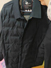 BESNOS意大利品牌羽絨服男士秋冬季翻領(lǐng)短款白鵝絨中老年商務(wù)休閑外套 黑色 2XL /185 曬單實(shí)拍圖