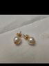 Tory Burch 湯麗柏琦 KIRA金屬耳釘TB 18151 乳白色 110 OS 曬單實拍圖