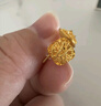周六福七夕禮物  黃金耳釘女足金爆閃方糖耳飾送女友禮物 計價 2.23g 曬單實拍圖