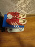 adidas T頭鞋 GAZELLE INDOOR復古板鞋德訓鞋男女阿迪達斯三葉草   淺猩紅/漢玉白/金   38 曬單實拍圖