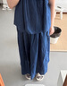 無(wú)印良品（MUJI）女式 棉紗無(wú)袖罩衫上衣打底衫女款內(nèi)搭女裝25年夏季 BC2MKA5S 藏青色 M （160/84A） 曬單實(shí)拍圖