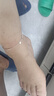 中國(guó)黃金CHINA GOLD星星銀腳鏈女滿天星轉(zhuǎn)運(yùn)珠腳環(huán)七夕情人節(jié)禮物送女友老婆生日浪漫 京速達(dá)-雙層轉(zhuǎn)運(yùn)珠滿天星腳鏈 曬單實(shí)拍圖