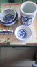 青花瓷陶瓷筆山筆擱筆架筆洗筆筒套裝毛筆擺件古風(fēng)創(chuàng  )意三件套大號書(shū)法工具用品洗筆缸水碟墨碟文房四寶用 款【中號青花6件套】送毛氈 曬單實(shí)拍圖