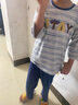 英博倫男童睡衣薄款純棉小男孩空調(diào)服春秋兒童家居服套裝20621麻灰 130 曬單實(shí)拍圖