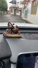 御琉宮汽車擺件葫蘆香水座車載中控臺(tái)擺飾車內(nèi)創(chuàng)意裝飾用品男士高檔大氣 葫蘆【木紋款】 曬單實(shí)拍圖