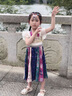 G.DUCKKIDS小黃鴨童裝女童連衣裙夏季云南少數(shù)民族風(fēng)傣族服裝國(guó)風(fēng)兒童裙子 裙子+配飾 120 尺碼5~6歲【110-120cm】 曬單實(shí)拍圖