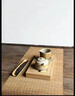 九土日式手工竹制茶盤家用功夫茶具套裝儲(chǔ)水式竹子托盤泡茶實(shí)木托盤 日式風(fēng)白色小號1個(gè)100ml 曬單實(shí)拍圖