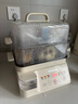 九陽(yáng)（Joyoung）電蒸鍋 電煮鍋 11L雙層多功能鍋 外置加水蒸鍋透明視窗家用電鍋蒸包子鍋電熱鍋多用途鍋GZ205 曬單實(shí)拍圖