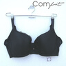 Comfit大碼文胸新款大胸顯小聚攏防下垂收副乳薄款內(nèi)衣女CB00095禮物 黑色BLK 90C 曬單實(shí)拍圖
