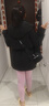 鴨鴨鞠婧祎同款羽絨服女中長(cháng)款2025冬季新款戶(hù)外防寒派克工裝厚外套XB 黑色 S (155/80A) 曬單實(shí)拍圖