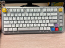 羅技（Logitech）琥珀系列K75M客制化機械鍵盤 無線藍牙雙模鍵盤 MAC ipad平板電腦游戲辦公鍵盤75鍵 AI 全鍵熱插拔 K75M+白色魔浪水晶 曬單實拍圖