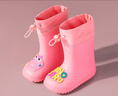 甜甜仔兒童雨鞋男女童雨靴幼兒園寶寶可愛(ài)防水防滑耐磨學(xué)生上學(xué)專(zhuān)用水鞋 曬單實(shí)拍圖