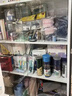 束尋展示柜帶鎖玻璃門禮品樣品展示架化妝品展柜產(chǎn)品陳列柜美容院柜子 白色60*30*180送射燈 鋼化玻璃 曬單實(shí)拍圖