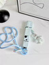 炫戴（XUANDAI）適用大疆Osmo pocket3保護(hù)殼可愛(ài)掛繩云臺(tái)相機(jī)身硅膠保護(hù)套pocket3鏡頭套單機(jī)套裝防刮配件 【天空藍(lán)】單機(jī)版硅膠套+毛絨掛件+天藍(lán)掛繩/送貼紙 適用：大疆Osmo P 曬單實(shí)拍圖