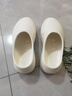 防水包頭拖鞋2025新款耐磨外穿防滑防油情侶厚底踩屎感包跟廚師鞋 白色 36-37 曬單實(shí)拍圖