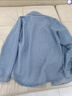 青年男士牛仔襯衫春夏秋季長(cháng)袖款棉質(zhì)防曬衣工作服寬松加大碼秋裝 淺藍色C009 XL 推薦125-140斤 曬單實(shí)拍圖