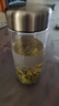希諾（HEENOOR） 玻璃杯男士大容量單層透明加厚泡茶水杯商務(wù)便攜家用帶蓋杯子 本色390ml 曬單實(shí)拍圖