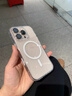 秒揚 帶相機按鍵一體全包適用蘋果16磁吸手機殼鏡頭膜iphone16promax氣囊防摔Pro保護套plus高級感 【AI按鍵 磁吸 透明殼】帶鏡頭膜-背板高透不黃 iPhone 16 Pro Max 曬單實拍圖